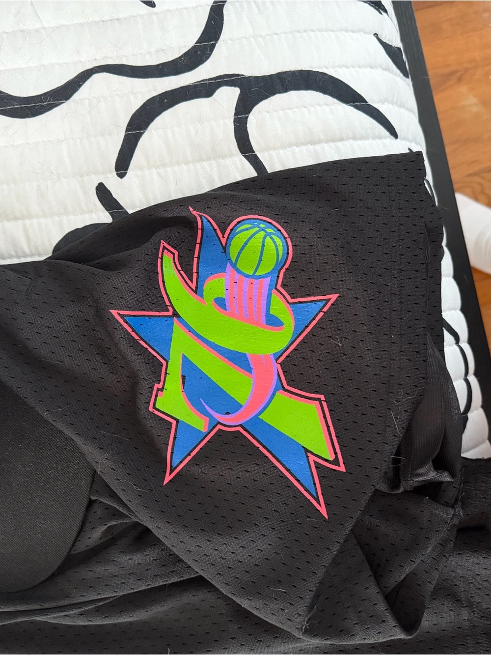 Mitchell & Ness Black Color Bomb 76ers Shorts
